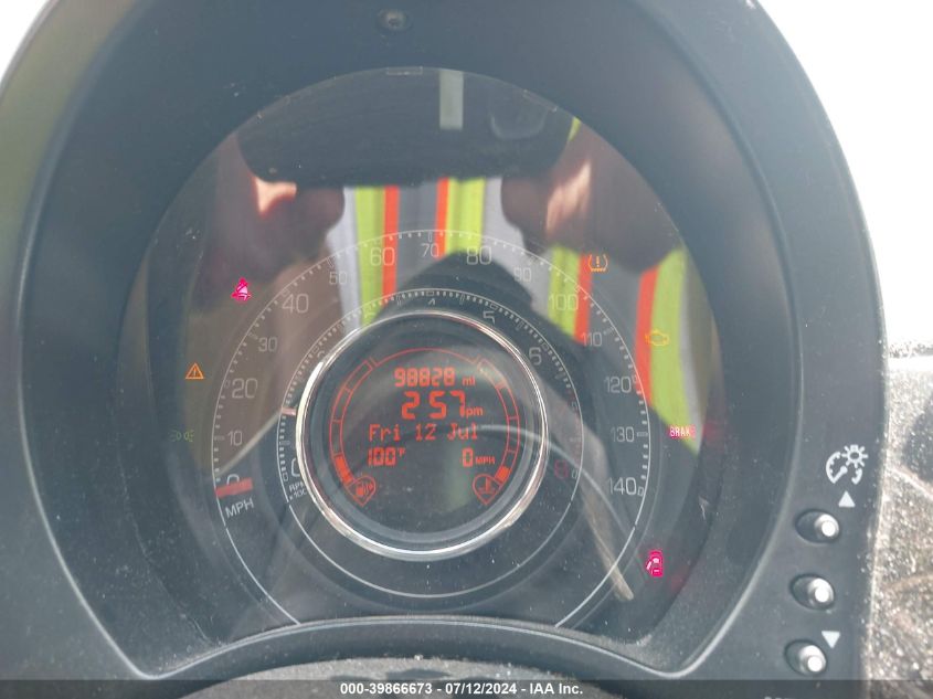 2013 Fiat 500 Sport VIN: 3C3CFFBR3DT674327 Lot: 39866673