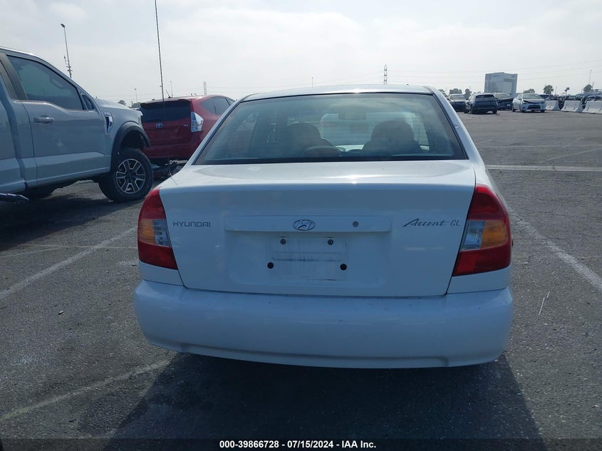 2002 Hyundai Accent Gl VIN: KMHCG45C02U332028 Lot: 39866728