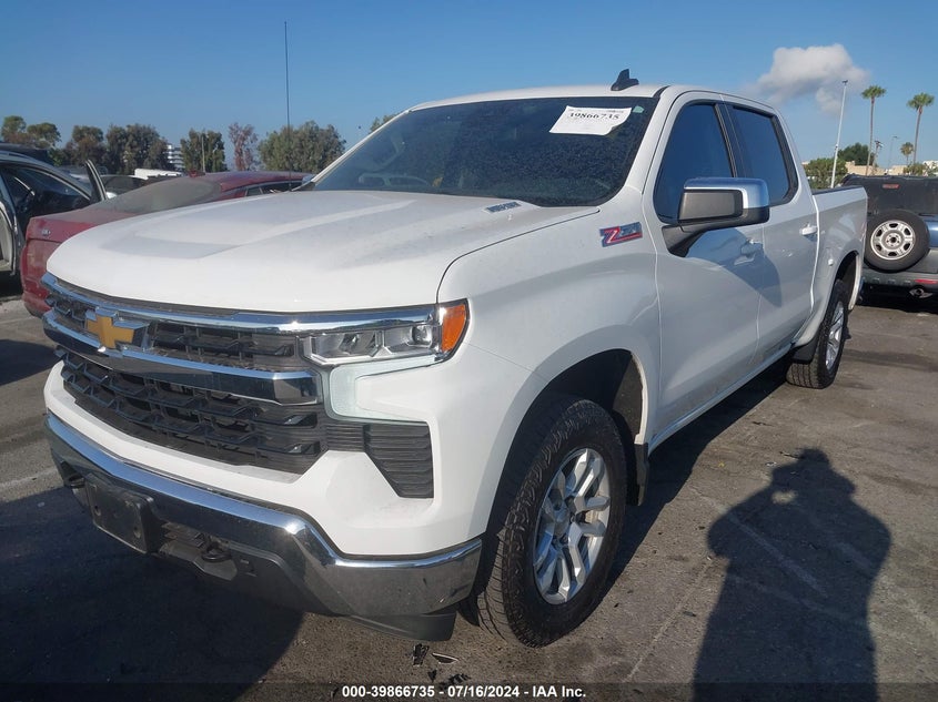 VIN 3GCUDDET9NG691001 2022 CHEVROLET SILVERADO 1500 4WD  STANDARD BED LT