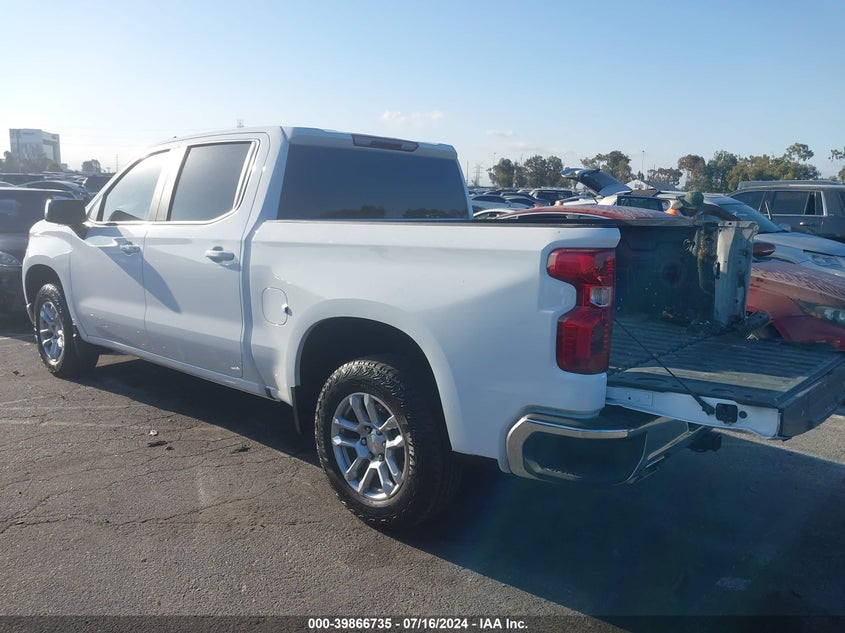 VIN 3GCUDDET9NG691001 2022 CHEVROLET SILVERADO 1500 4WD  STANDARD BED LT