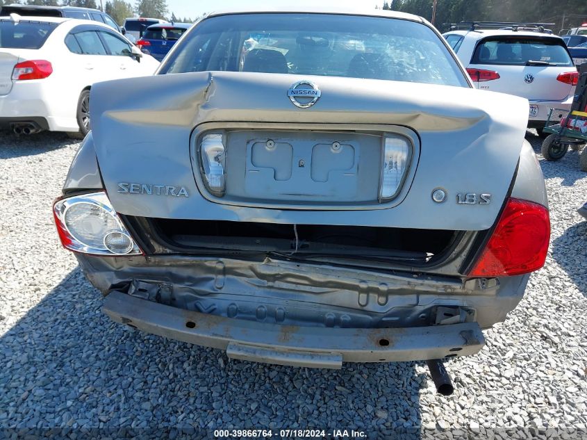 2004 Nissan Sentra 1.8S VIN: 3N1CB51D74L836275 Lot: 39866764