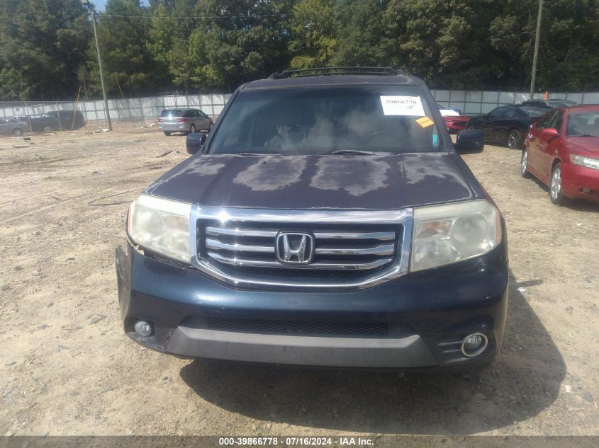 2012 Honda Pilot Ex-L VIN: 5FNYF3H61CB023241 Lot: 39866778
