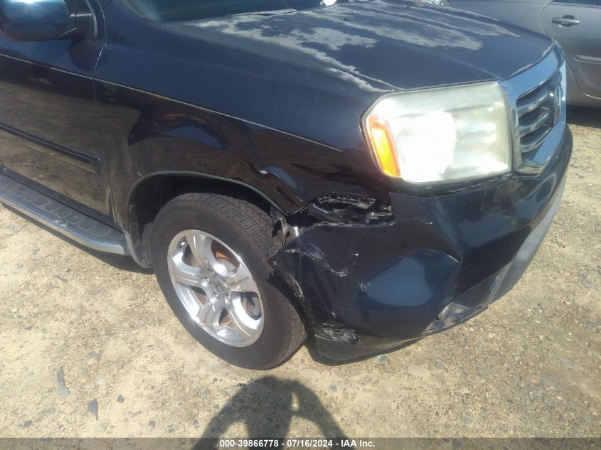 2012 Honda Pilot Ex-L VIN: 5FNYF3H61CB023241 Lot: 39866778