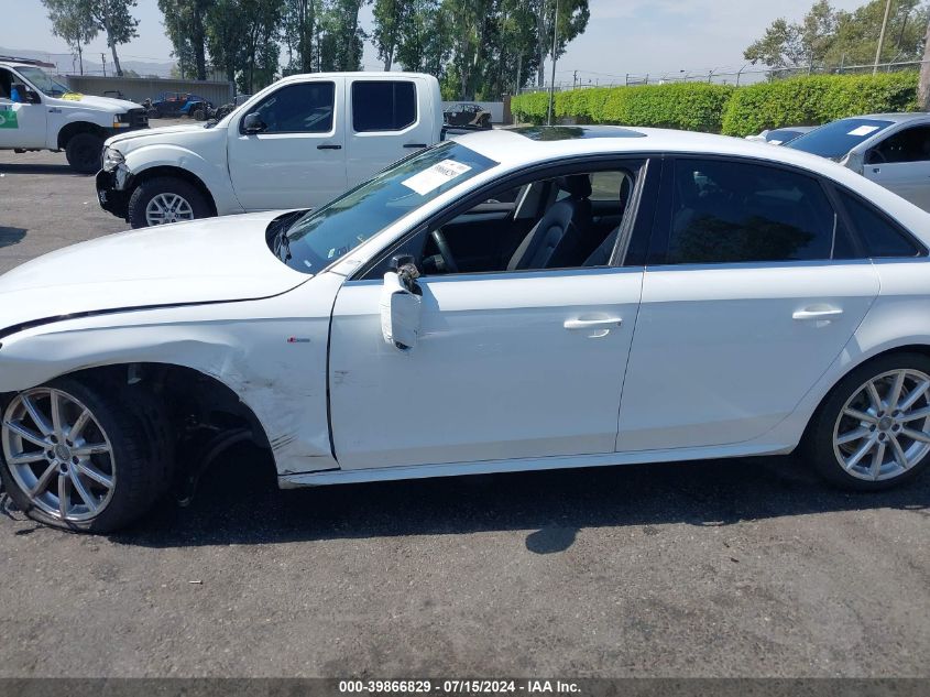 2014 Audi A4 2.0T Premium VIN: WAUFFAFL8EA082915 Lot: 39866829