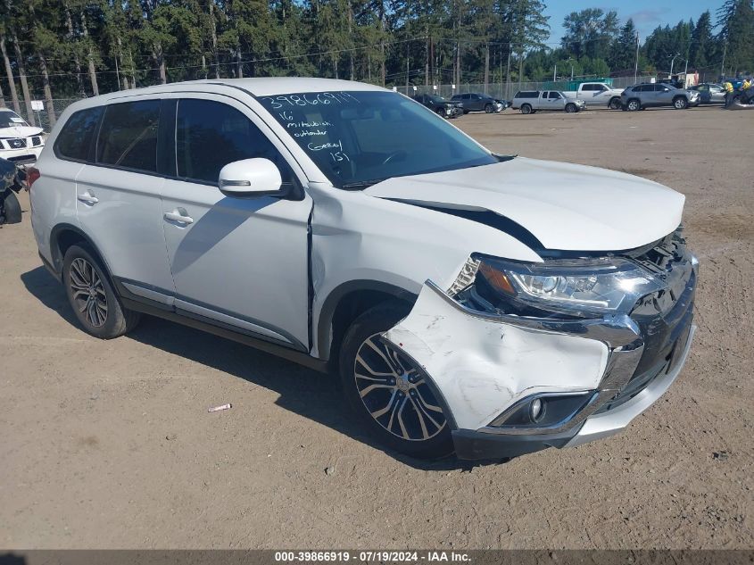 2016 Mitsubishi Outlander Se/Sel VIN: JA4AZ3A36GZ014215 Lot: 39866919