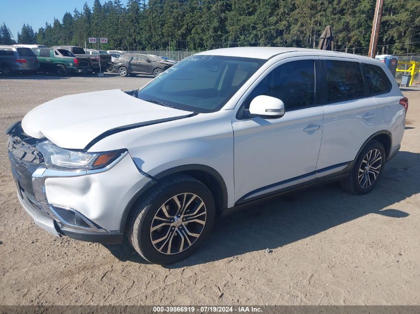 2016 Mitsubishi Outlander Se/Sel VIN: JA4AZ3A36GZ014215 Lot: 39866919