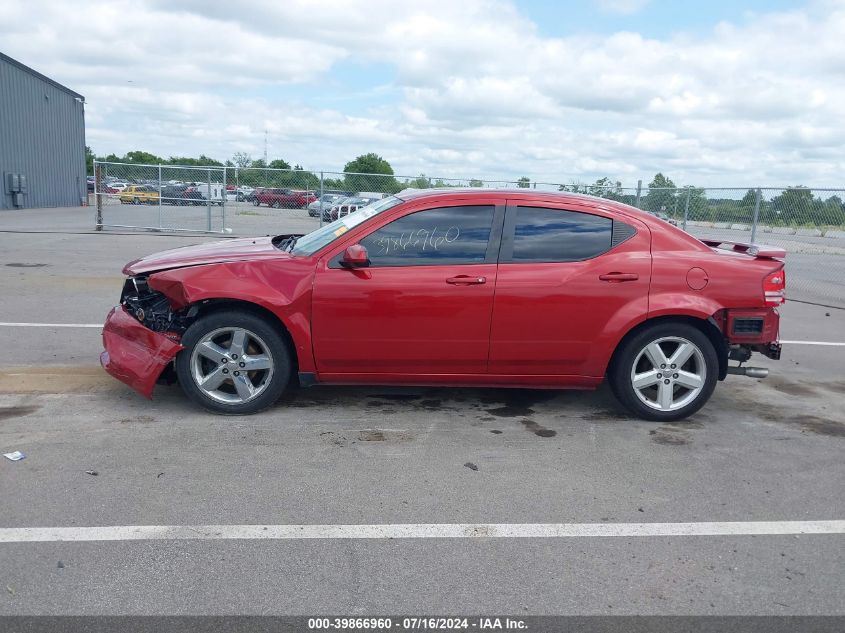 1B3CC5FV9AN161778 2010 Dodge Avenger R/T