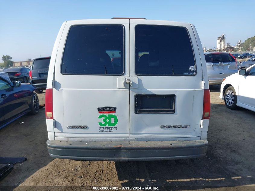 1999 Chevrolet Astro VIN: 1GCDM19W4XB106212 Lot: 39867002
