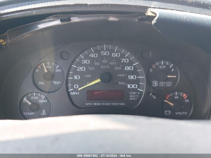 1999 Chevrolet Astro VIN: 1GCDM19W4XB106212 Lot: 39867002