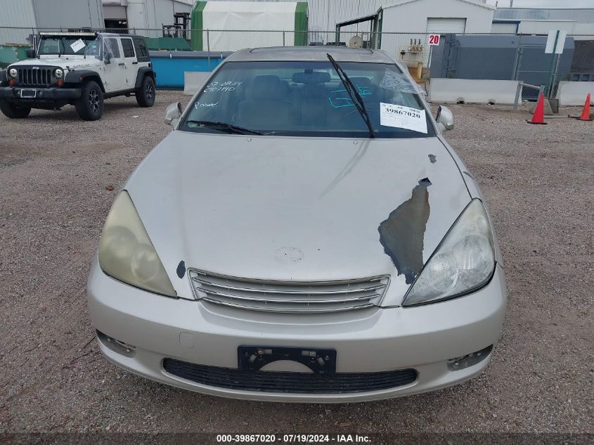 2004 Lexus Es 330 330 VIN: JTHBA30G840011501 Lot: 39867020