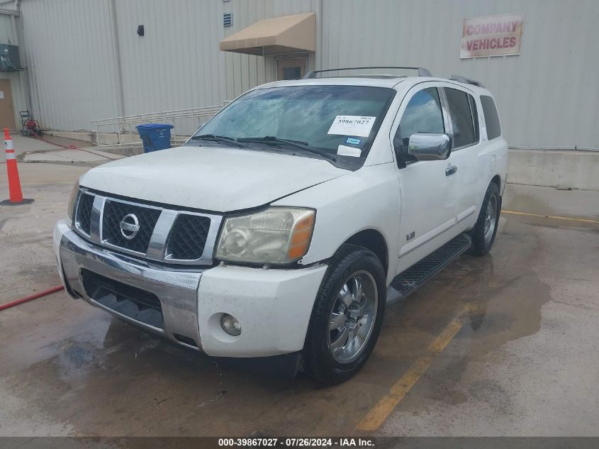 2006 Nissan Armada Le VIN: 5N1AA08A66N737869 Lot: 39867027