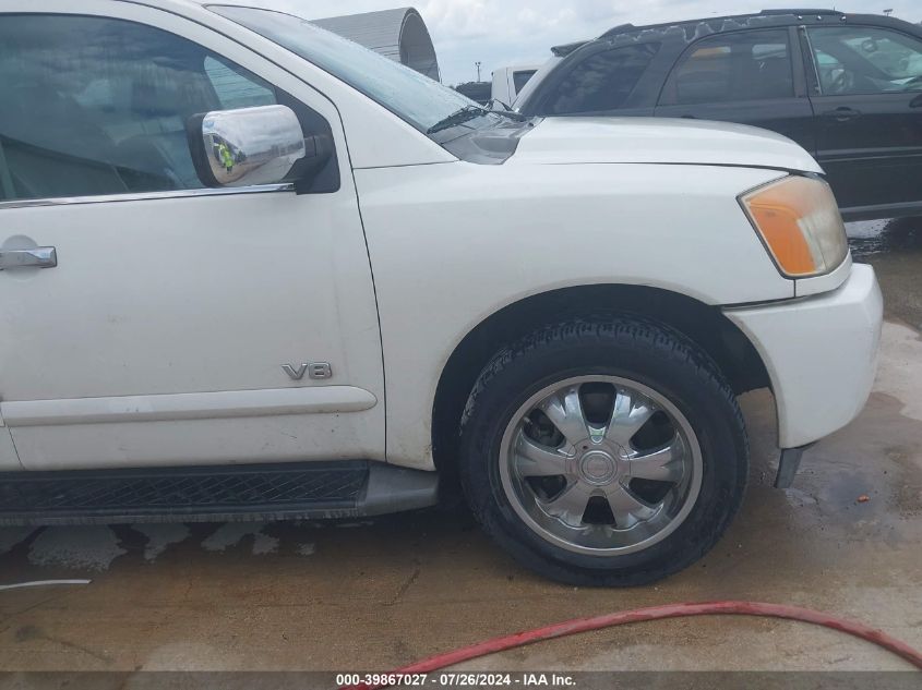 2006 Nissan Armada Le VIN: 5N1AA08A66N737869 Lot: 39867027