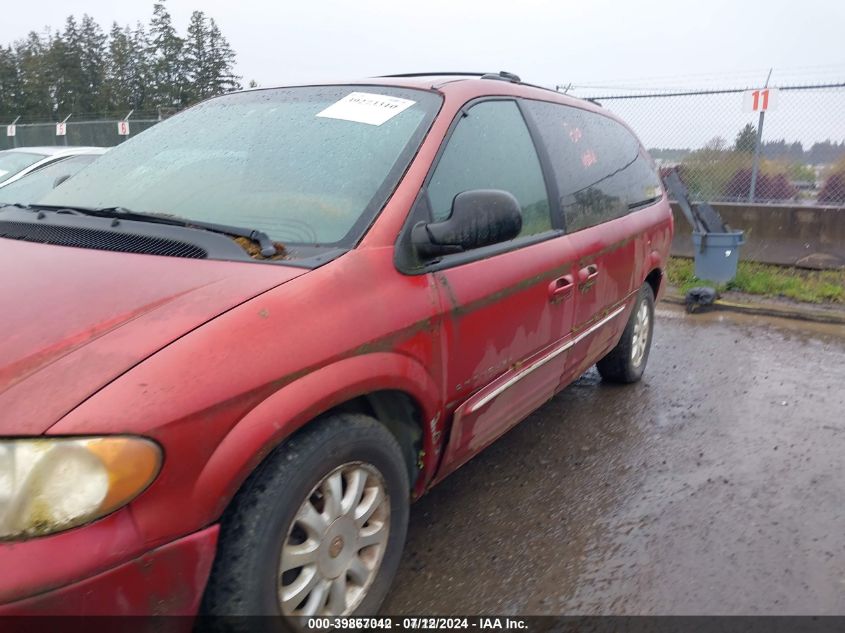 2001 Chrysler Town & Country Lxi VIN: 2C8GP54L41R210912 Lot: 39867042