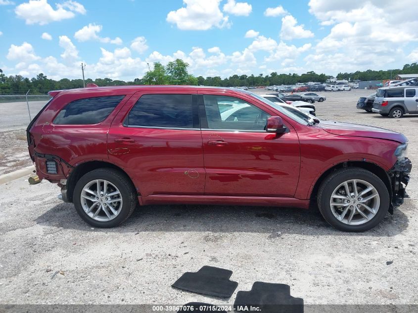 2022 Dodge Durango Gt Plus Awd VIN: 1C4RDJDG5NC137756 Lot: 39867076