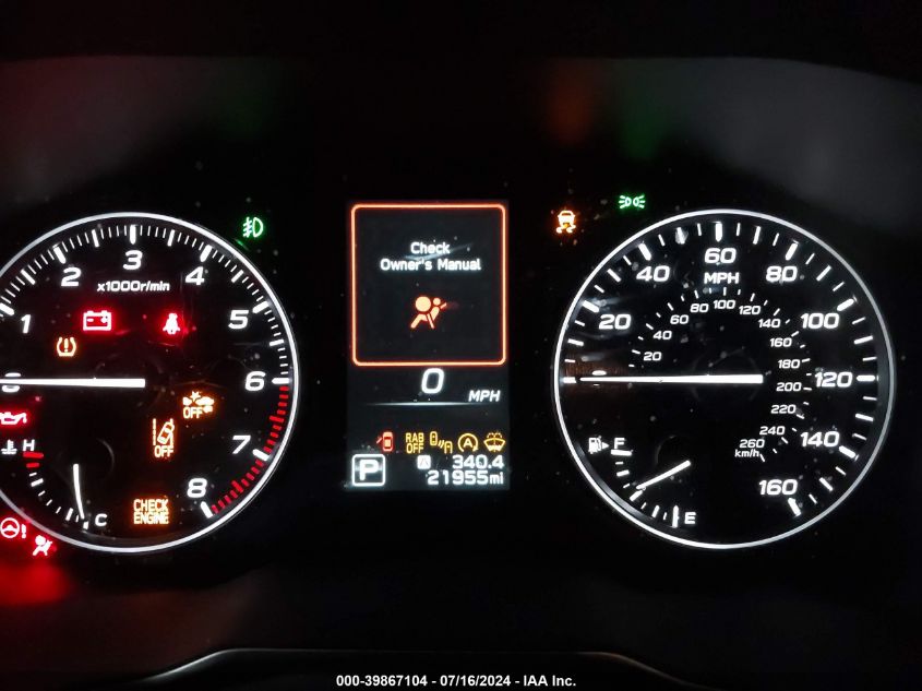 2022 Subaru Outback Limited Xt VIN: 4S4BTGND4N3253358 Lot: 39867104