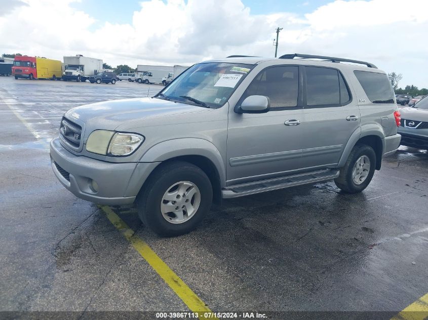 2003 Toyota Sequoia Sr5 V8 VIN: 5TDZT34AX3S170788 Lot: 39867113