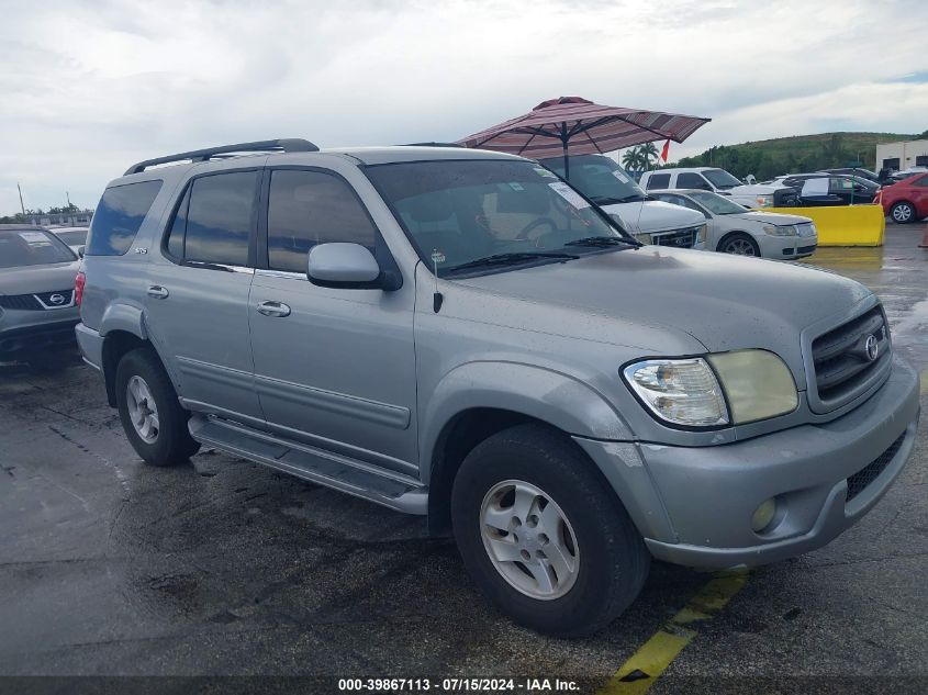 2003 Toyota Sequoia Sr5 V8 VIN: 5TDZT34AX3S170788 Lot: 39867113