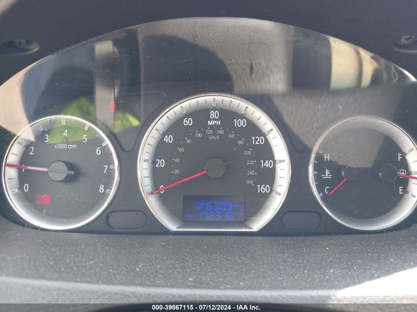 2009 Hyundai Sonata Gls VIN: 5NPET46CX9H498083 Lot: 39867115