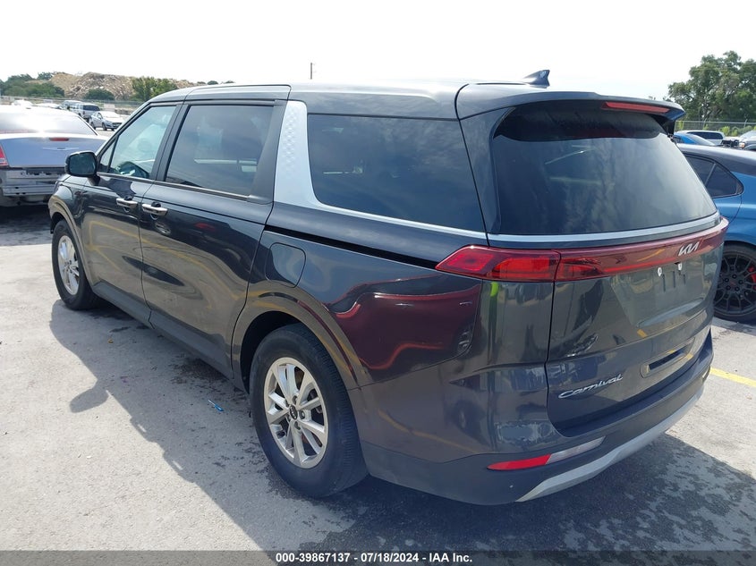 2022 KIA CARNIVAL MPV LX SEAT PACKAGE - KNDNB4H39N6169542