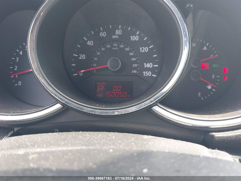 2013 Kia Sorento Lx VIN: 5XYKT3A68DG406385 Lot: 39867163