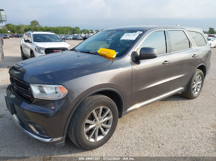 2018 Dodge Durango Special Service Awd VIN: 1C4SDJFT4JC383798 Lot: 39867207