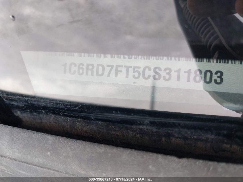2012 Ram 1500 St VIN: 1C6RD7FT5CS311803 Lot: 39867218