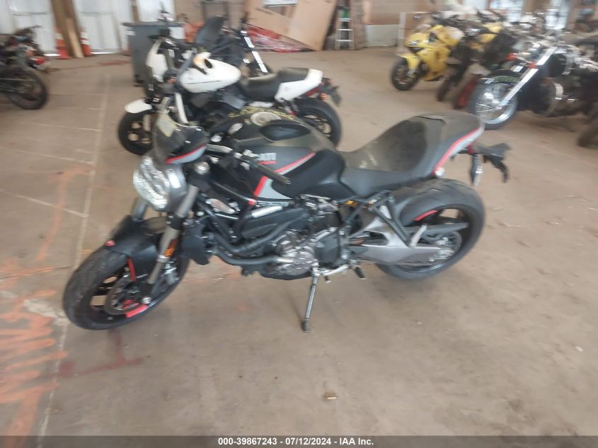 2020 Ducati Monster 821 VIN: ZDMMACLS9LB008026 Lot: 39867243