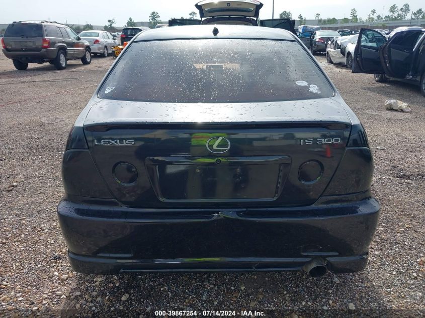 2003 Lexus Is 300 Base W/5-Speed Manual VIN: JTHBD192330068898 Lot: 39867254