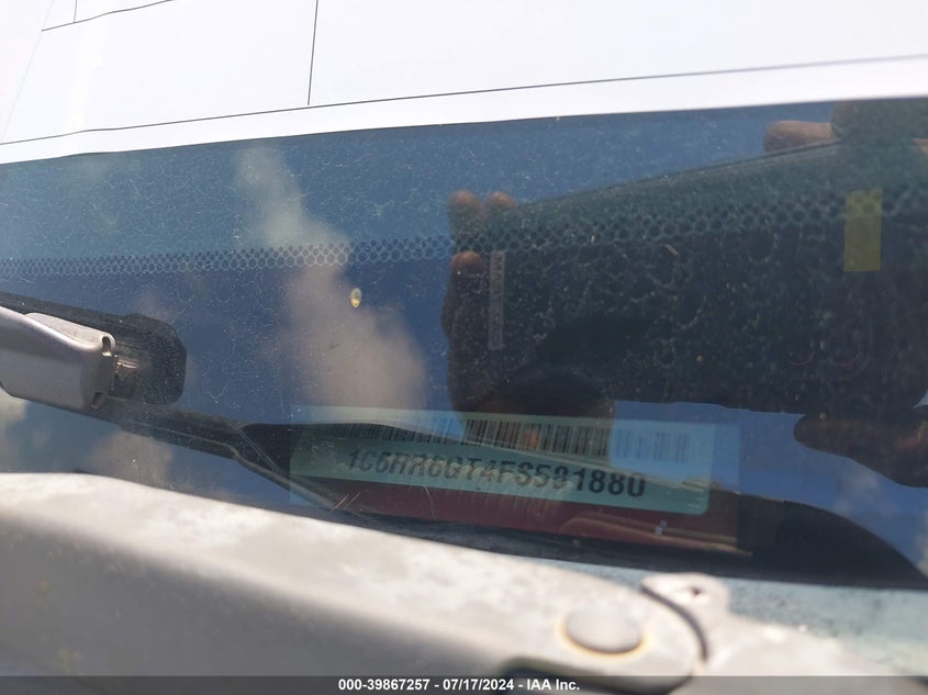 2015 RAM 1500 LONE STAR - 1C6RR6GT4FS581880