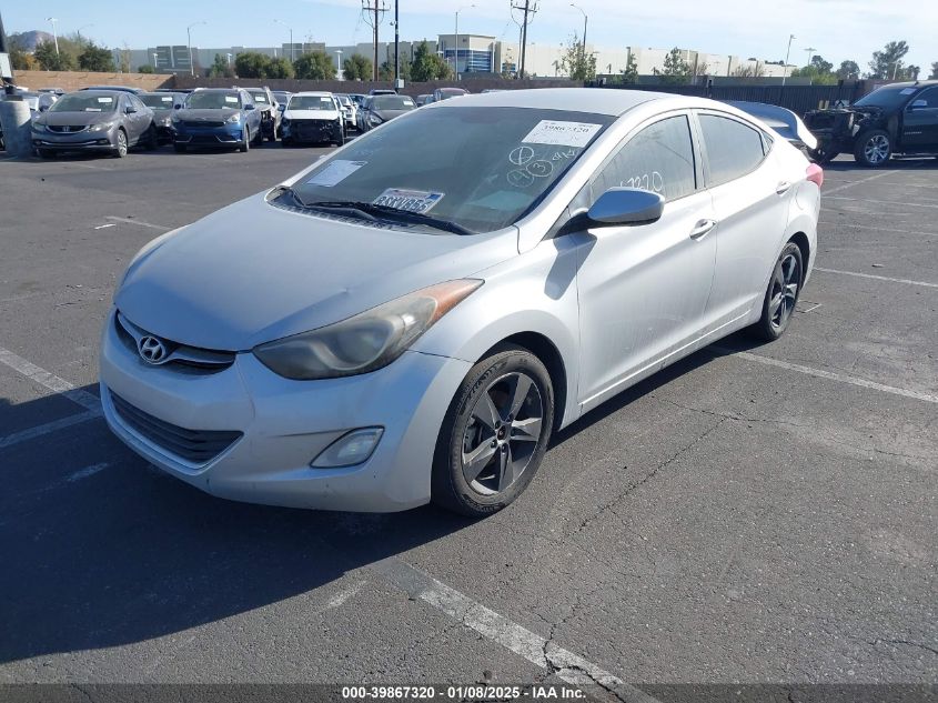 VIN KMHDH4AE1DU763683 2013 Hyundai Elantra, Gls no.2