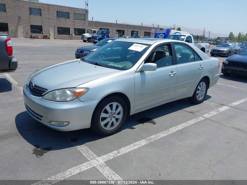 2003 Toyota Camry Xle VIN: JTDBE30K330149665 Lot: 39867338