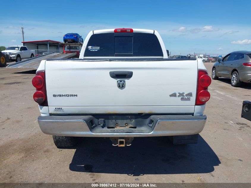 2007 Dodge Ram 2500 Slt/Trx4 Off Road/Sport/Power Wagon VIN: 1D7KS28C97J506630 Lot: 39867412