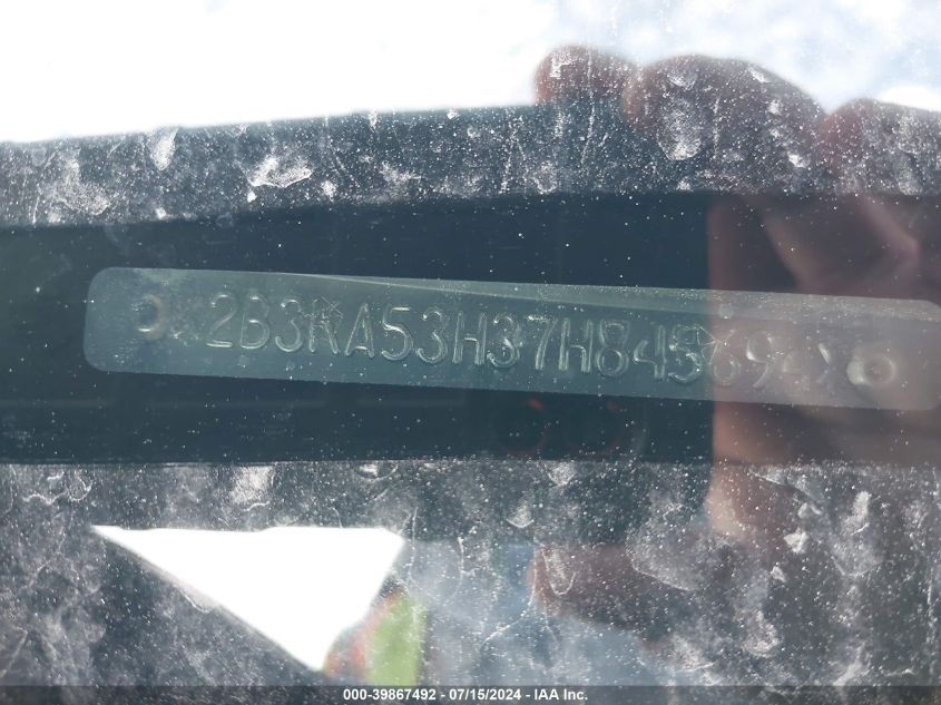 2007 Dodge Charger Rt VIN: 2B3KA53H37H845694 Lot: 39867492