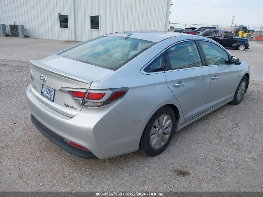 2016 Hyundai Sonata Hybrid Se VIN: KMHE24L1XGA040730 Lot: 39867568