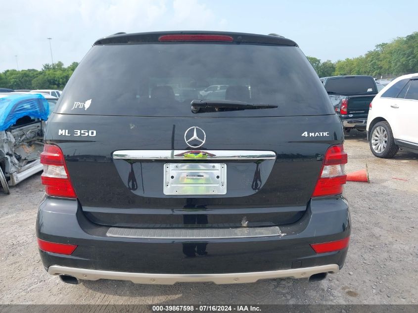 2009 Mercedes-Benz Ml 350 4Matic VIN: 4JGBB86EX9A478823 Lot: 39867598