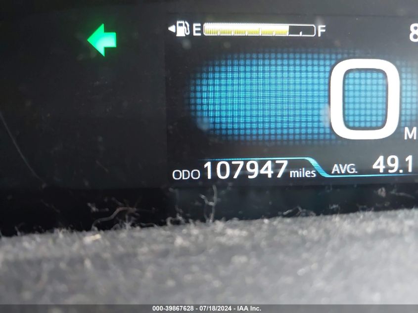 2016 Toyota Prius Two VIN: JTDKBRFU3G3002142 Lot: 39867628