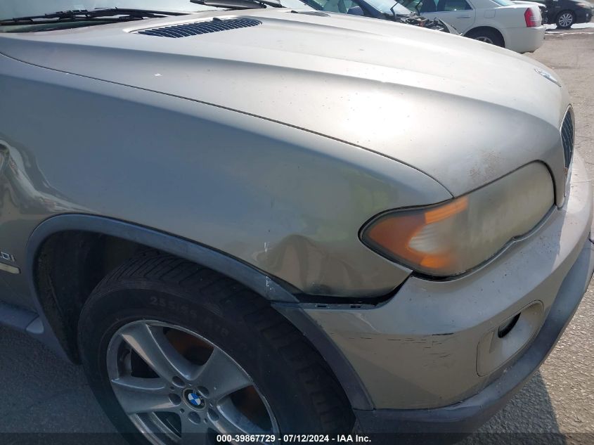 2006 BMW X5 3.0I VIN: 5UXFA13506LY37762 Lot: 39867729