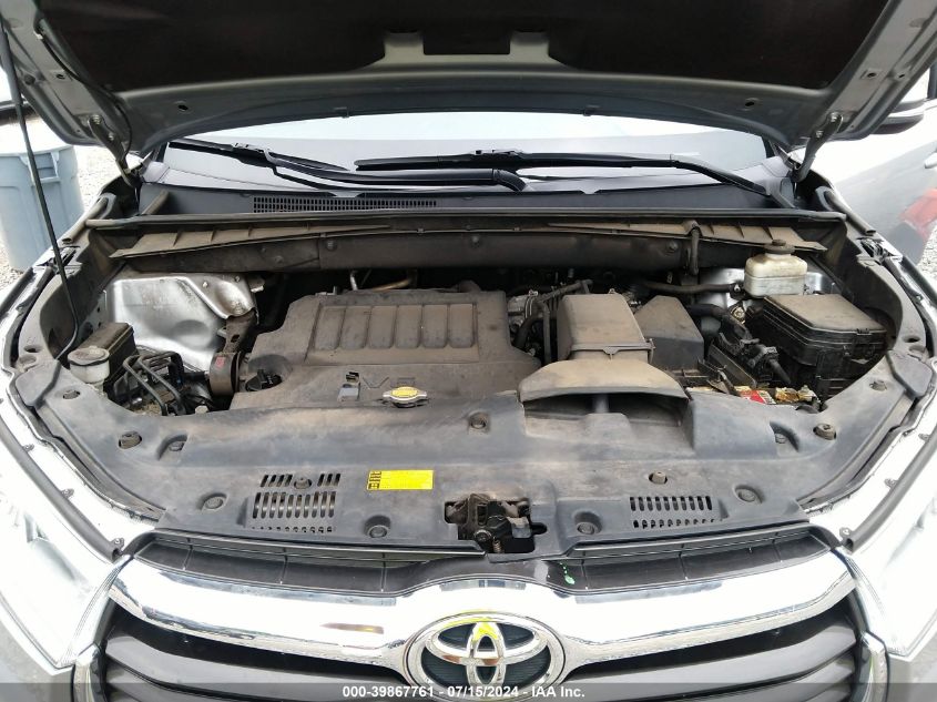 2015 Toyota Highlander Xle V6 VIN: 5TDJKRFH5FS091353 Lot: 39867761