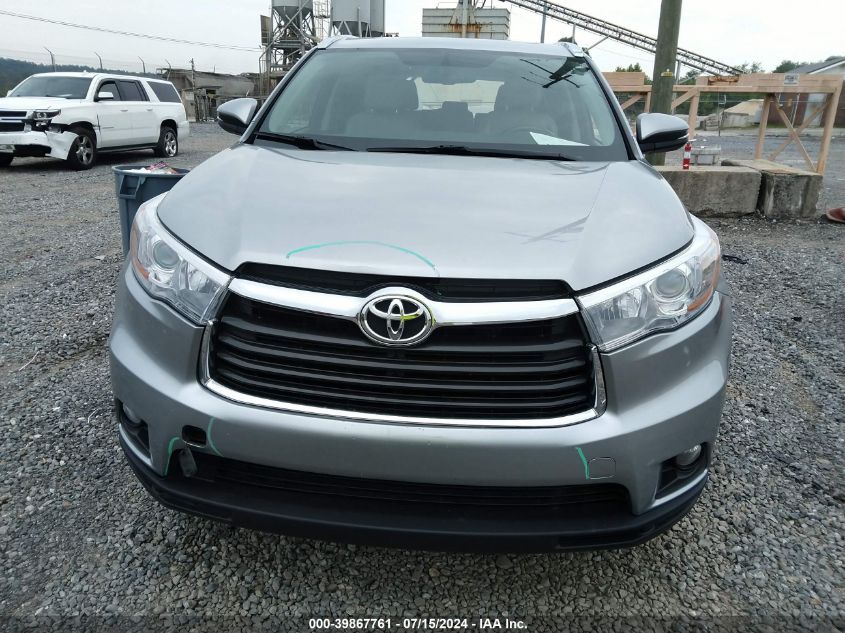2015 Toyota Highlander Xle V6 VIN: 5TDJKRFH5FS091353 Lot: 39867761