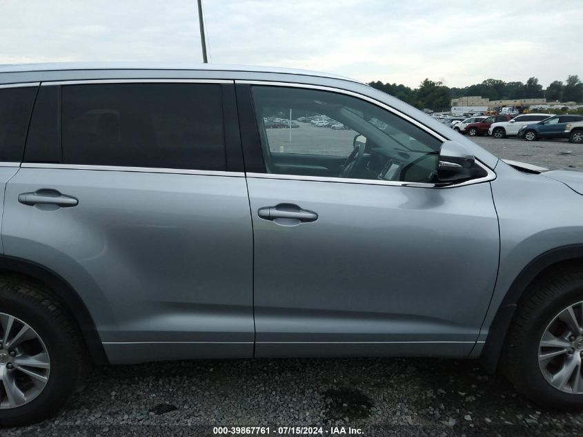 2015 Toyota Highlander Xle V6 VIN: 5TDJKRFH5FS091353 Lot: 39867761