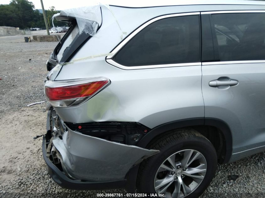 2015 Toyota Highlander Xle V6 VIN: 5TDJKRFH5FS091353 Lot: 39867761