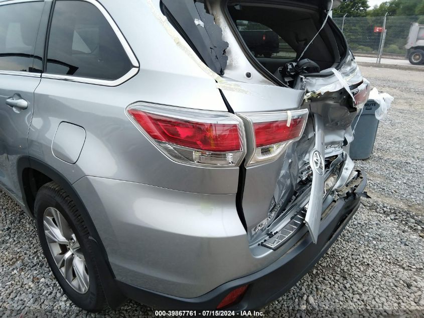 2015 Toyota Highlander Xle V6 VIN: 5TDJKRFH5FS091353 Lot: 39867761