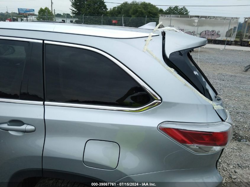 2015 Toyota Highlander Xle V6 VIN: 5TDJKRFH5FS091353 Lot: 39867761