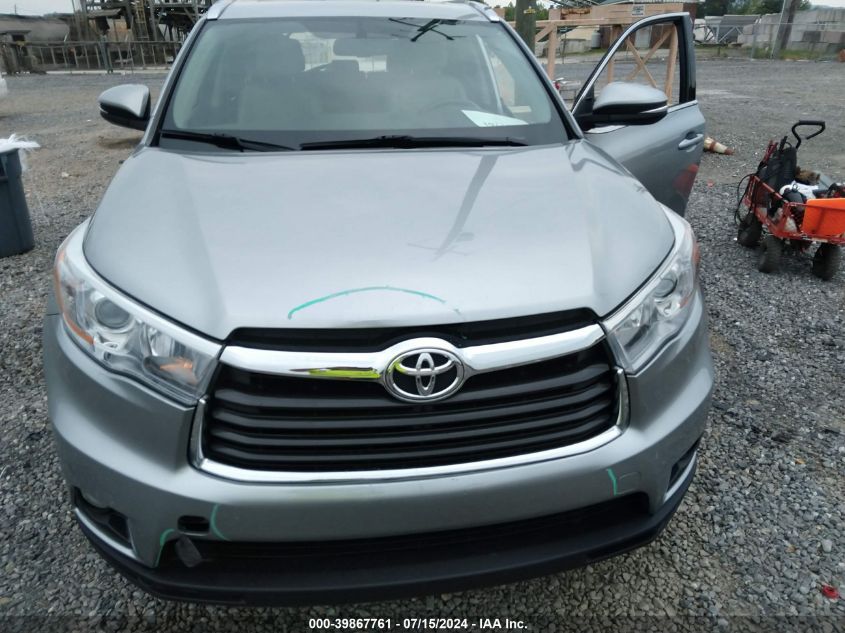 2015 Toyota Highlander Xle V6 VIN: 5TDJKRFH5FS091353 Lot: 39867761