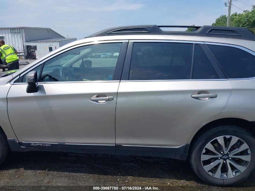 2015 Subaru Outback 2.5I Limited VIN: 4S4BSBNCXF3340096 Lot: 39867780