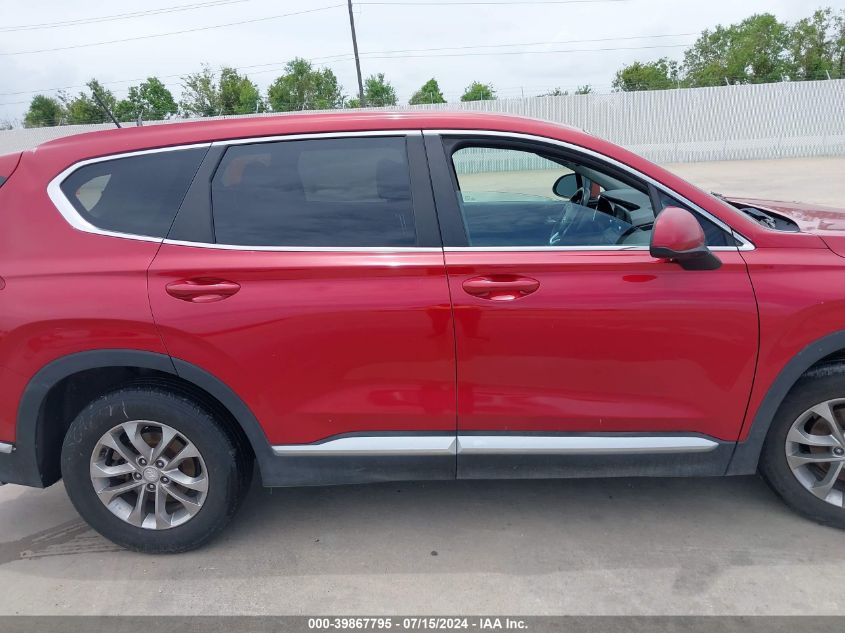 2019 Hyundai Santa Fe Se VIN: 5NMS23AD5KH001105 Lot: 39867795