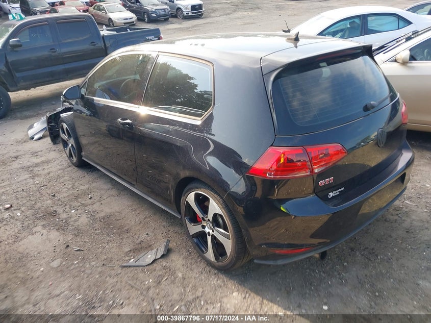 2016 VOLKSWAGEN GOLF GTI S W/PERFORMANCE PACKAGE 2-DOOR - 3VWT47AU4GM004505
