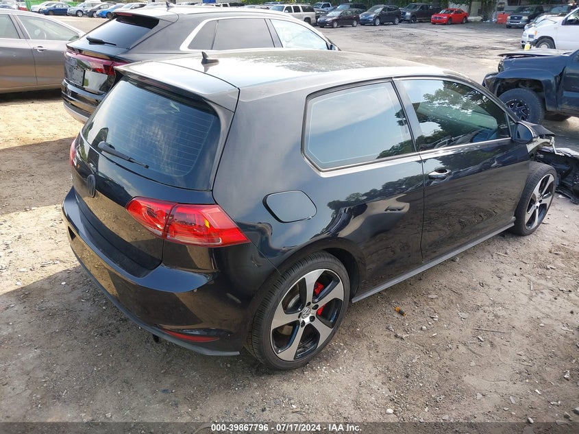 2016 VOLKSWAGEN GOLF GTI S W/PERFORMANCE PACKAGE 2-DOOR - 3VWT47AU4GM004505