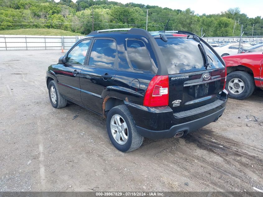 2009 Kia Sportage Lx V6 VIN: KNDJE723497637869 Lot: 39867829