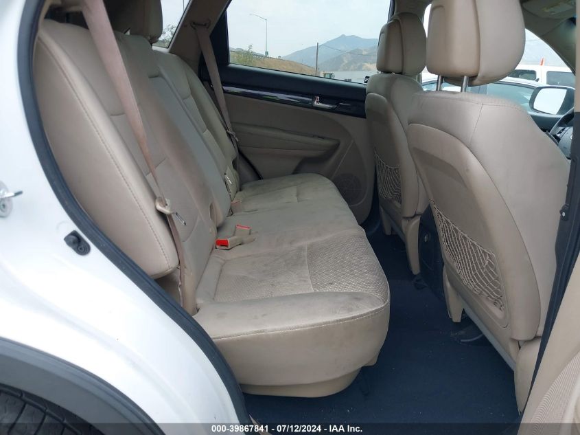 2013 Kia Sorento Lx V6 VIN: 5XYKT4A25DG349839 Lot: 39867841